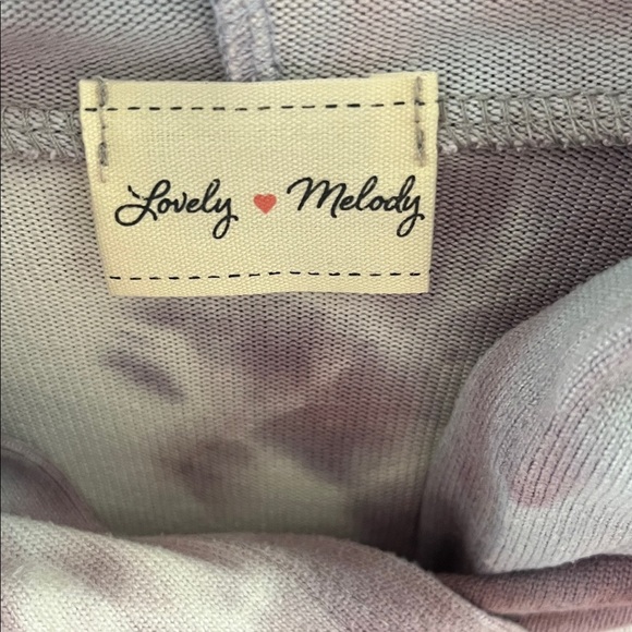 Lovely Melody Lavender Tie-Dye Hoodie Tunic - Picture 2 of 9